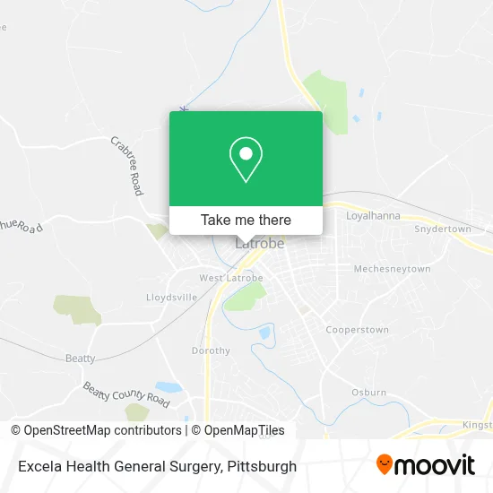 Excela Health General Surgery map