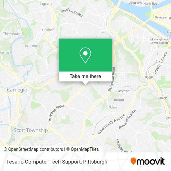 Tesario Computer Tech Support map