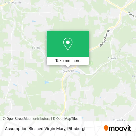 Assumption Blessed Virgin Mary map