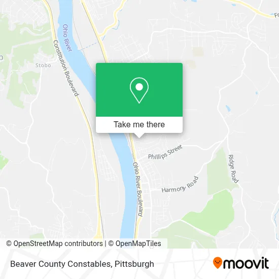 Beaver County Constables map