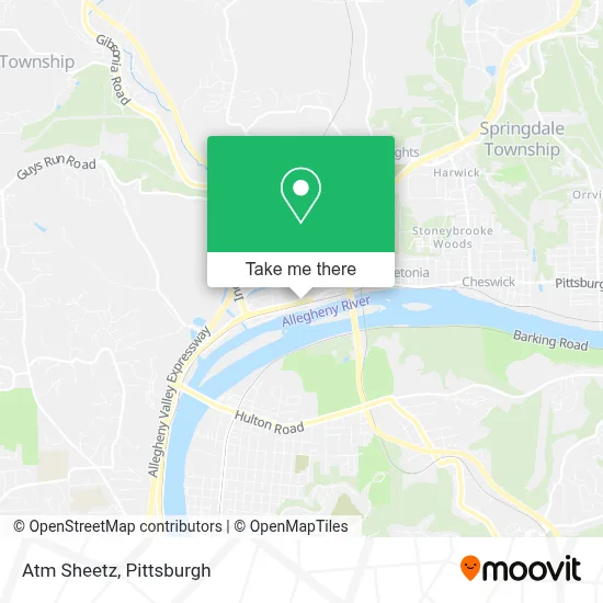 Atm Sheetz map
