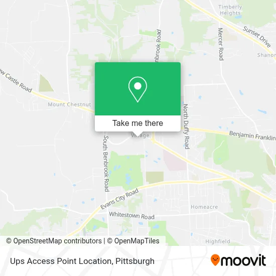 Ups Access Point Location map