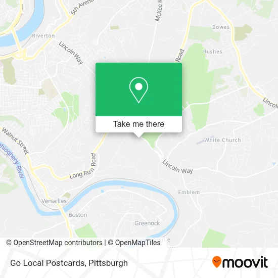 Go Local Postcards map