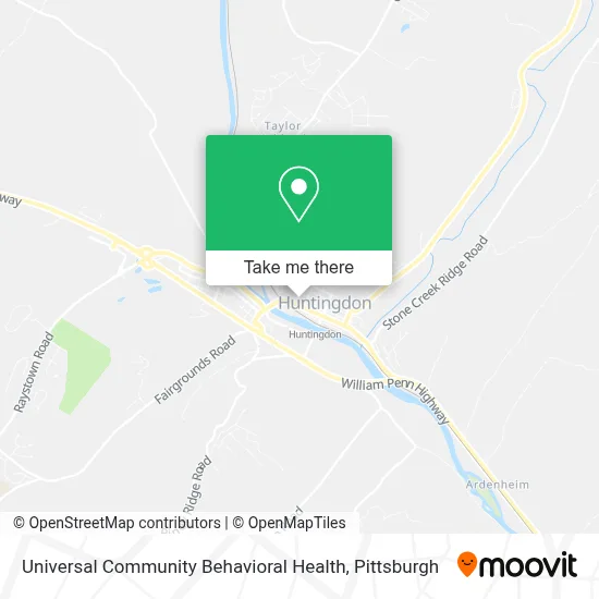 Universal Community Behavioral Health map