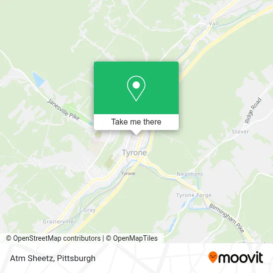 Atm Sheetz map