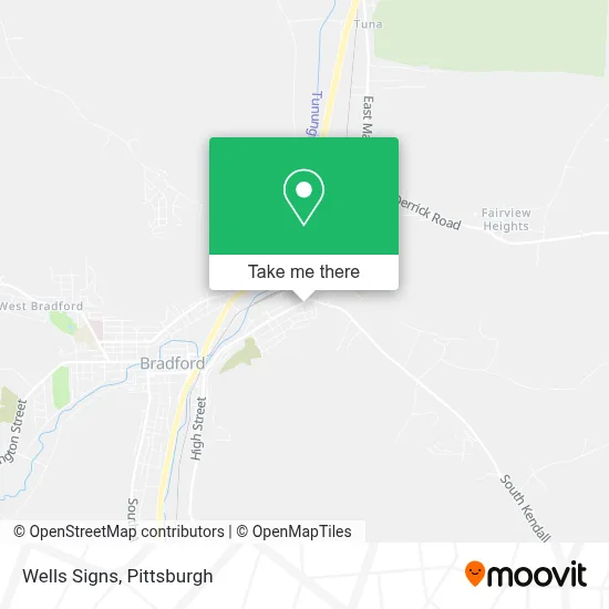 Wells Signs map