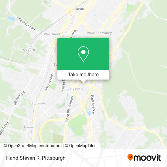 Hand Steven R map
