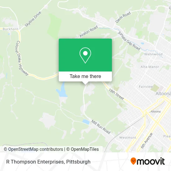 R Thompson Enterprises map