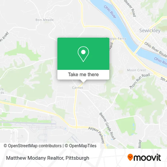 Matthew Modany Realtor map