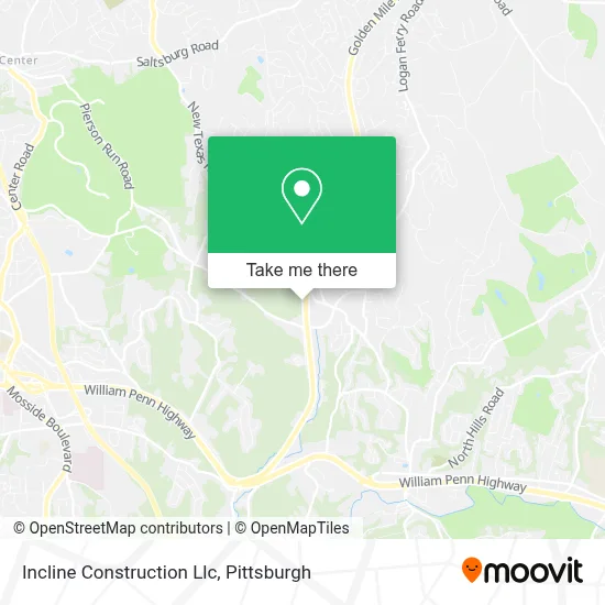 Incline Construction Llc map