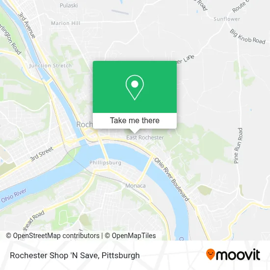 Rochester Shop 'N Save map