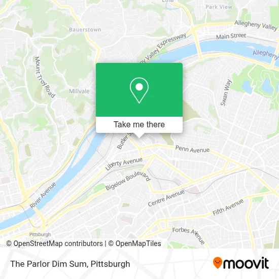 The Parlor Dim Sum map