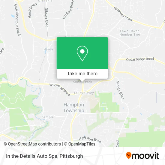 In the Details Auto Spa map