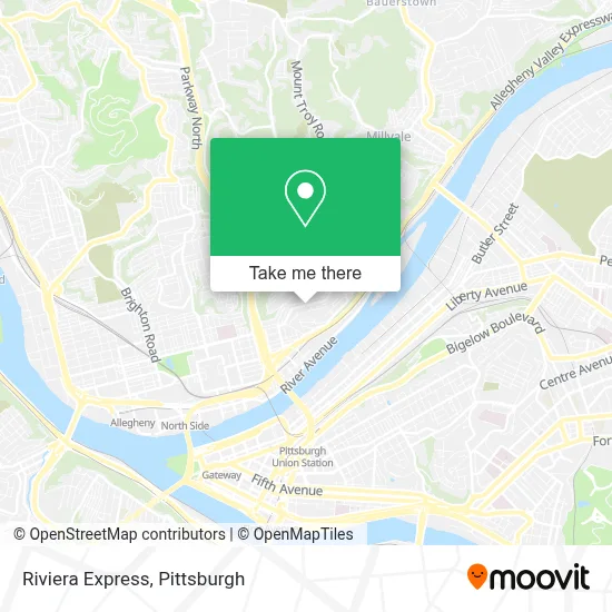 Riviera Express map