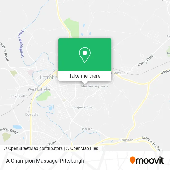 A Champion Massage map
