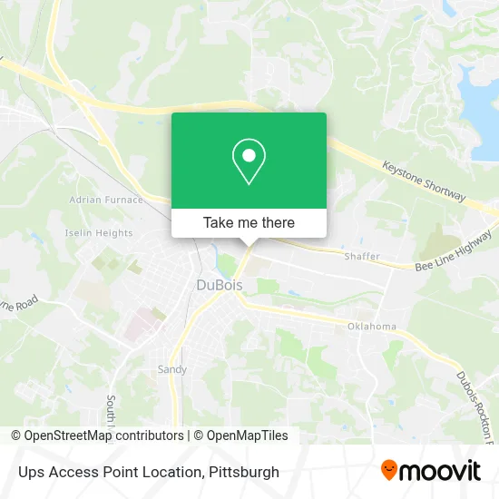 Ups Access Point Location map
