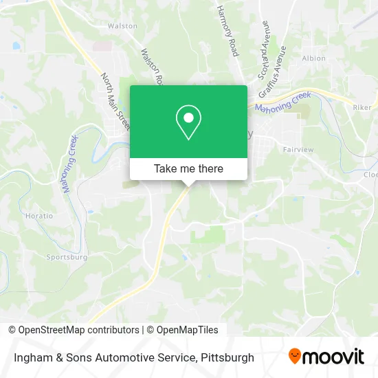 Ingham & Sons Automotive Service map