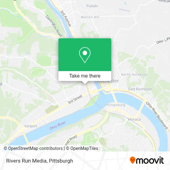 Rivers Run Media map