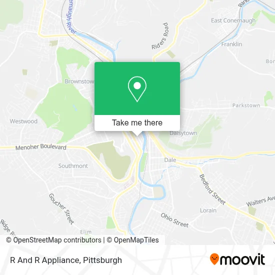R And R Appliance map
