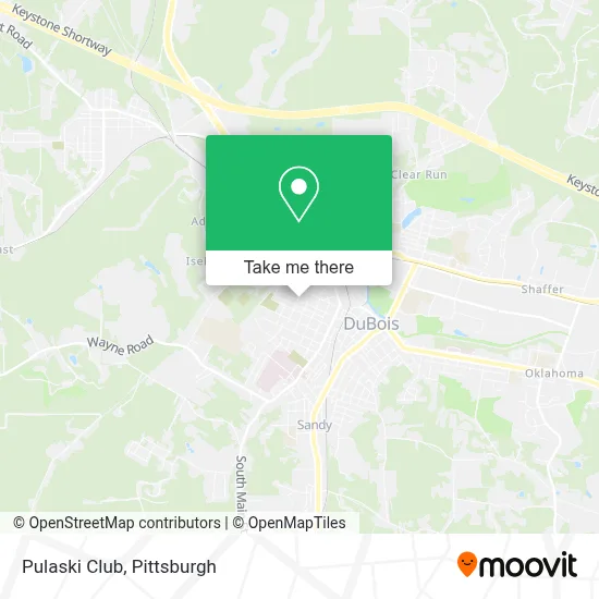 Pulaski Club map