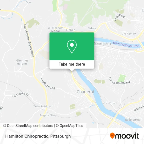 Hamilton Chiropractic map