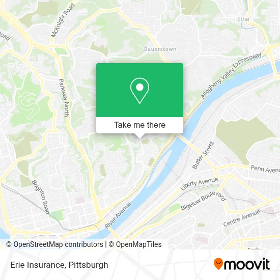 Erie Insurance map