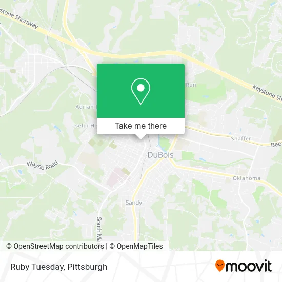 Ruby Tuesday map