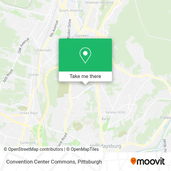 Convention Center Commons map