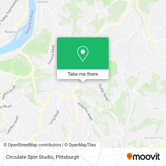 Circulate Spin Studio map