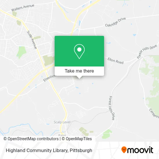 Highland Community Library map