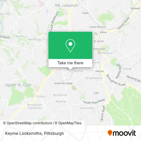 Keyme Locksmiths map