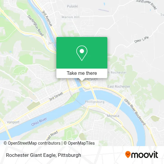 Rochester Giant Eagle map