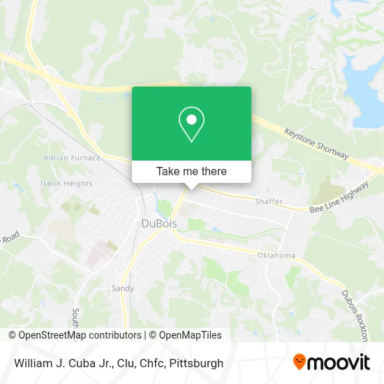 William J. Cuba Jr., Clu, Chfc map