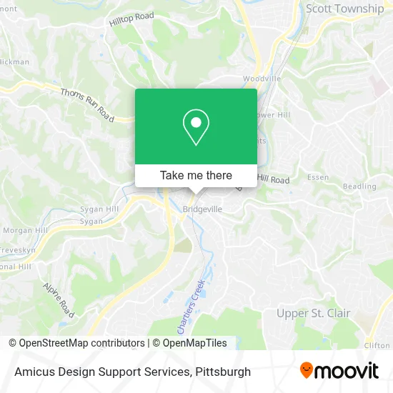 Amicus Design Support Services map