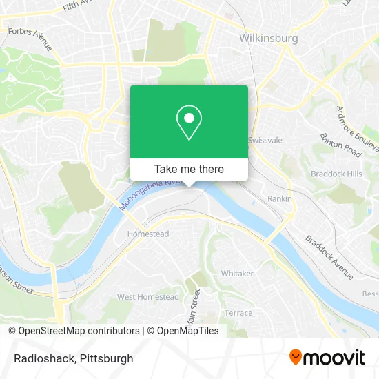 Radioshack map
