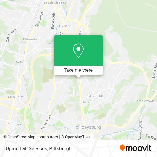 Upmc Lab Services map