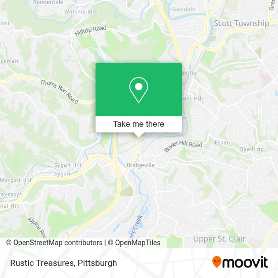 Rustic Treasures map