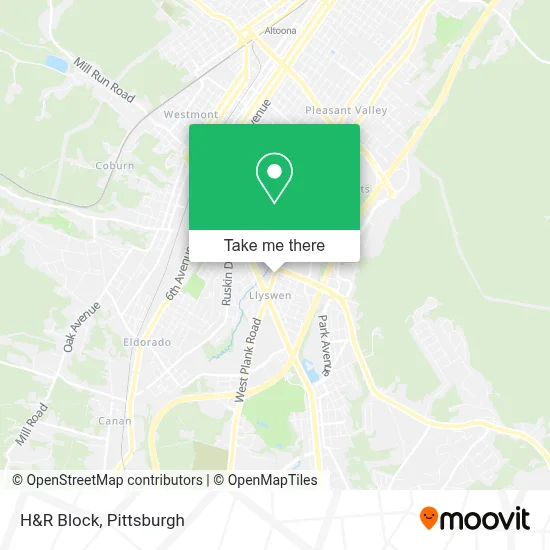 H&R Block map