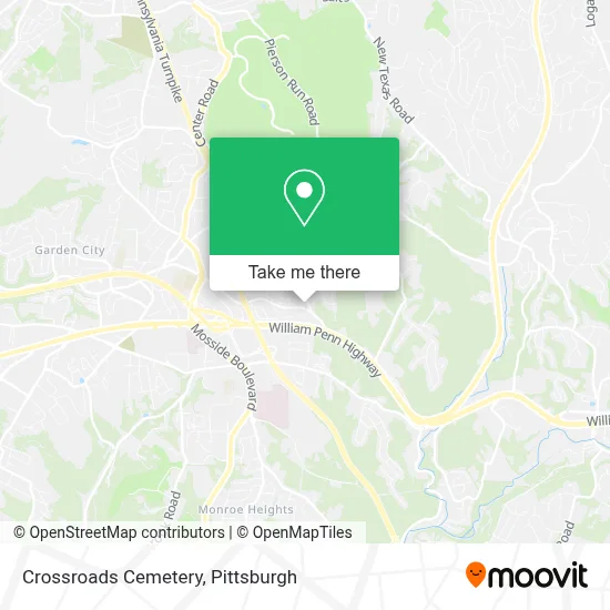 Crossroads Cemetery map