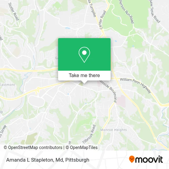 Amanda L Stapleton, Md map