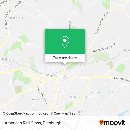 American Red Cross map