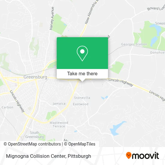 Mignogna Collision Center map