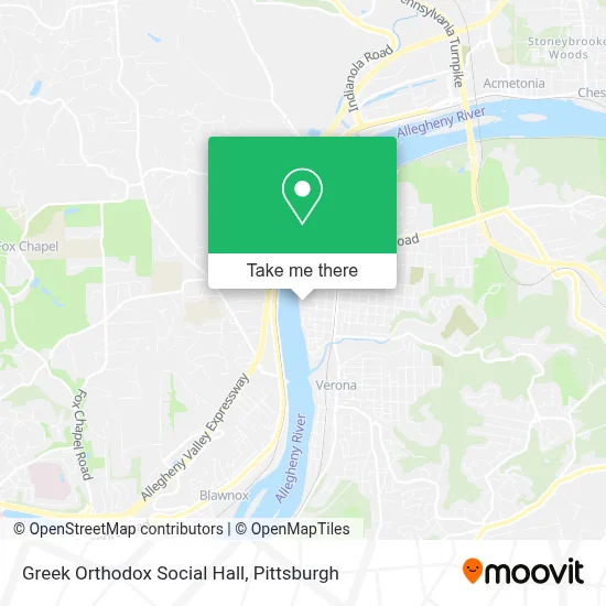 Greek Orthodox Social Hall map