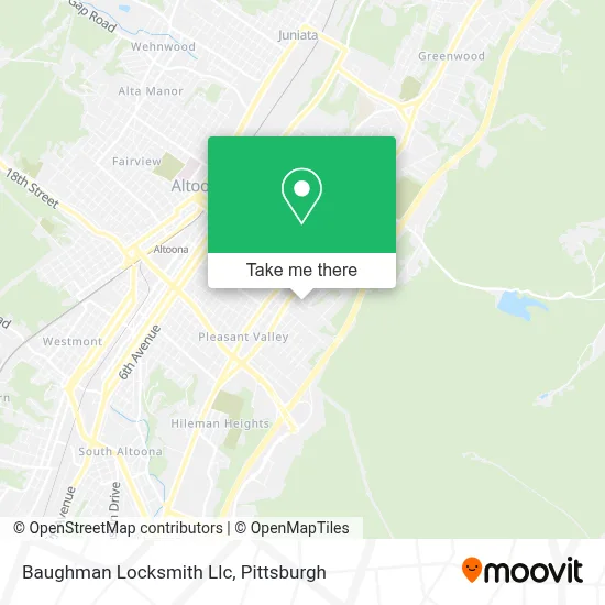 Baughman Locksmith Llc map