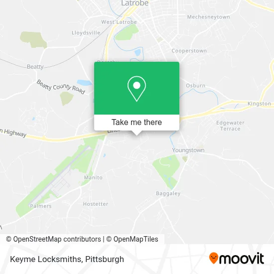 Keyme Locksmiths map