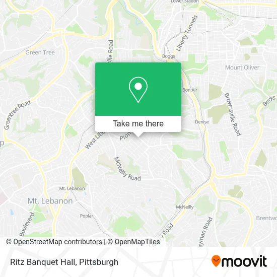 Ritz Banquet Hall map