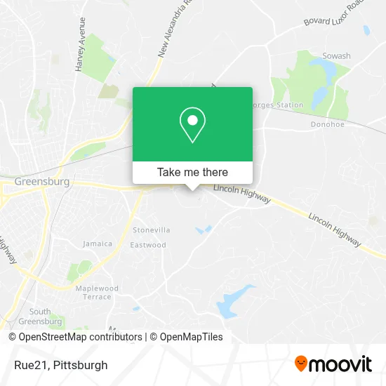 Rue21 map