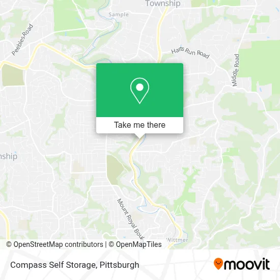 Compass Self Storage map