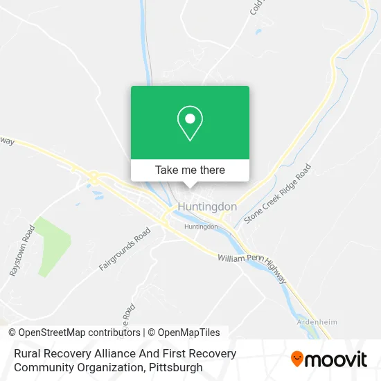 Rural Recovery Alliance And First Recovery Community Organization map