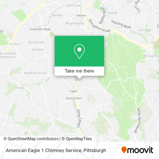 American Eagle 1 Chimney Service map